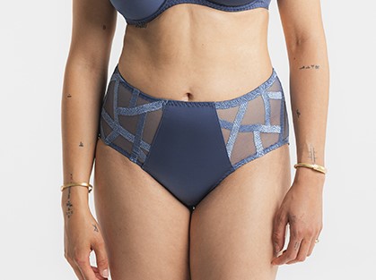 Culotte taille haute LOUISA BRACQ "Série" 471-50 - Blue Jeans BJN