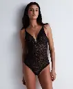 Body en dentelle raffinée AUBADE "Rosessence" 2K86 - Noir