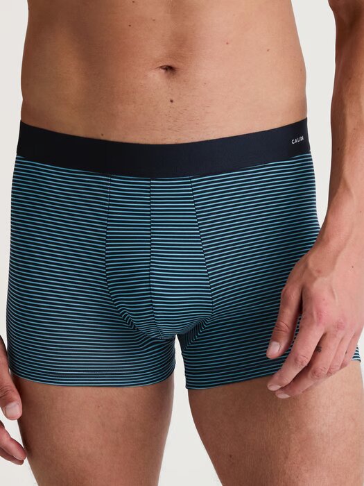 Boxer homme fantaisie 94% coton CALIDA "Cotton Code Design" 26980 - Bright Blue 554 (S)