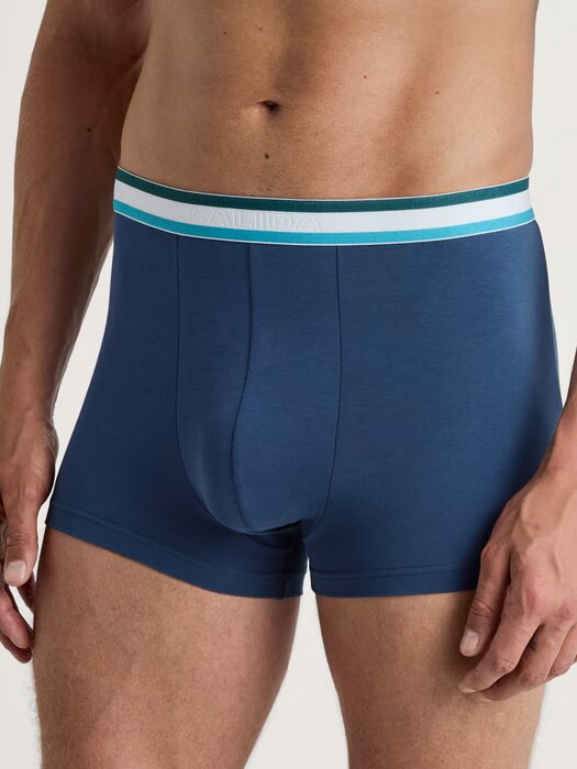 Boxer homme 95% Coton - Pack de 3 - CALIDA "Natural Benefit" 26341- Pottery Blue 435 (S)