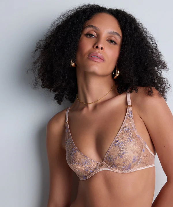 Soutien-gorge triangle avec armatures AUBADE "Sound of Heart" 4CF12 - Lavender Aura LAVN