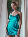 Nuisette 100% soie MARJOLAINE "Tracy" 3TRA0130 - Turquoise 0082