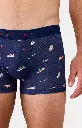 Boxer homme coton bio ARTHUR "Sneakers" MAC - Marine SNEAE25