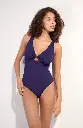 Maillot nageur avec bijoux PAIN DE SUCRE "Delle 61" - Purple 