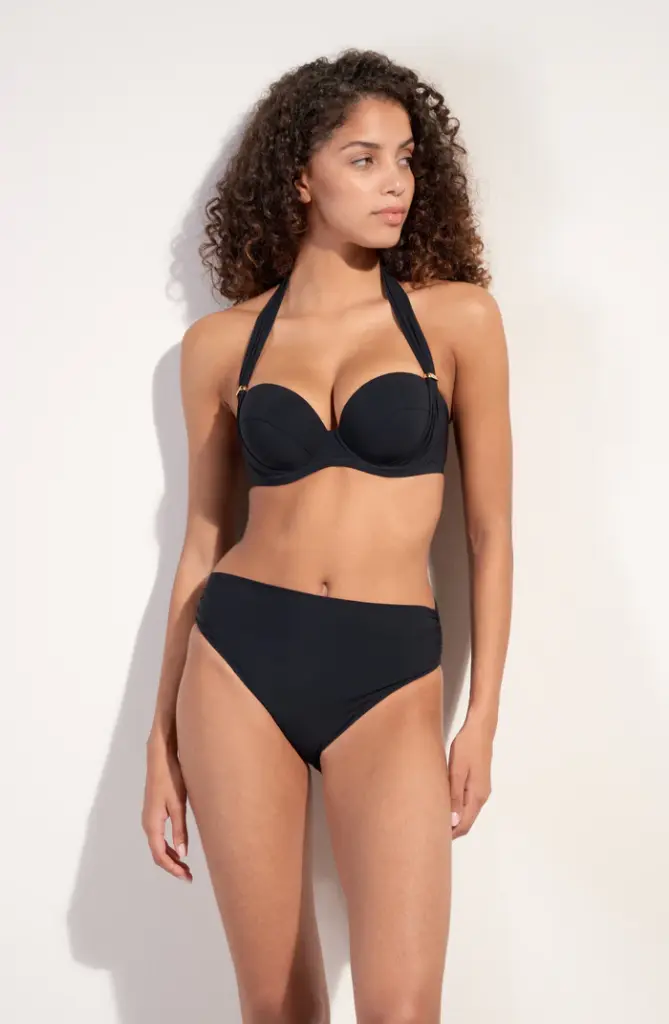 Haut de Bikini balconnet multi-positions PAIN DE SUCRE "Lisia 61" - Noir (85, C)