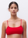 Haut de Bikini avec coques sans armatures fines bretelles CHANTELLE "Swim One Size" C12VQ9 - Cerise A39