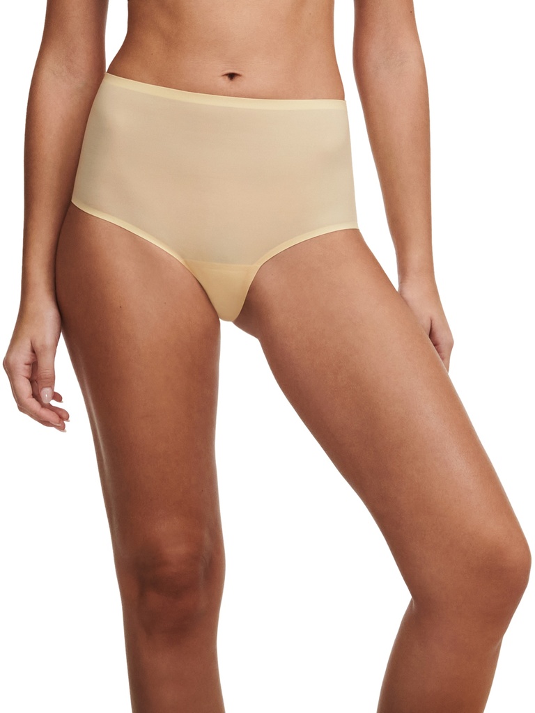 Culotte taille haute invisible TU CHANTELLE "SoftStretch" C26470 - Jaune Tournesol 056