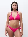 Haut de Bikini triangle coque sans armatures CHANTELLE "Easy Pop" C22JQF - Raspberry 07J