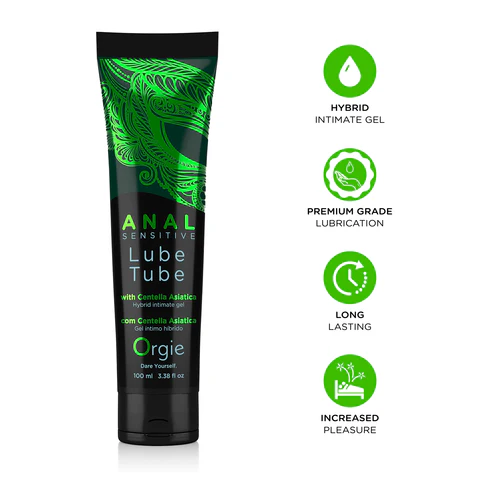 Lubrifiant pour débutants en sexe anal ORGIE "Lube Tube Confort Anal Sensitive Hybride" 21159 - 100ml 