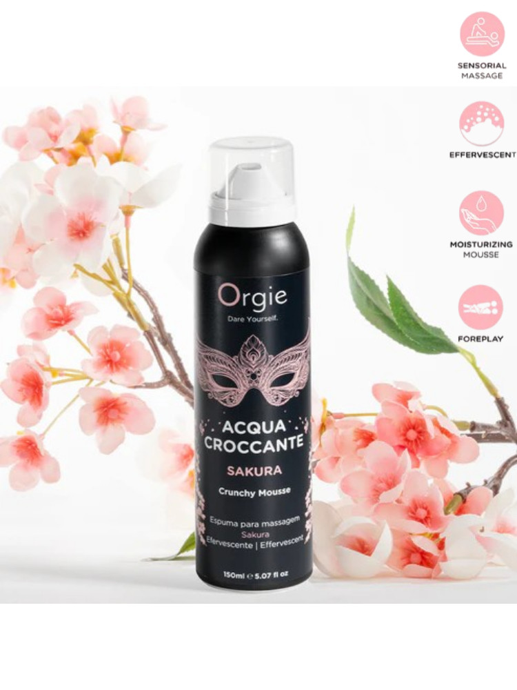 Mousse de massage créoitante ORGIE "Acqua Crocante Sakura" 51553 - 150ml