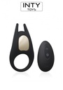 Anneau pénien pour couple vibrant avec stimulation clitoridienne INTY TOYS "Crave" IT289238 - Noir 
