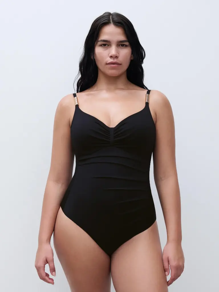 Maillot armaturé enveloppant CHANTELLE "Icon" C16VR0 - Noir 011 (90, C)