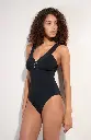 Maillot nageur à bijoux PAIN DE SUCRE "Anton 61" - Noire