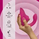 Stimulateur clitoridien et point G WOMANIZER "Blend" - Vibrant Fushia