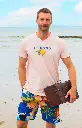 Pyjama short homme 100%coton bio ARTHUR "Lit au Trésor" PAU - Saumon TRESE25