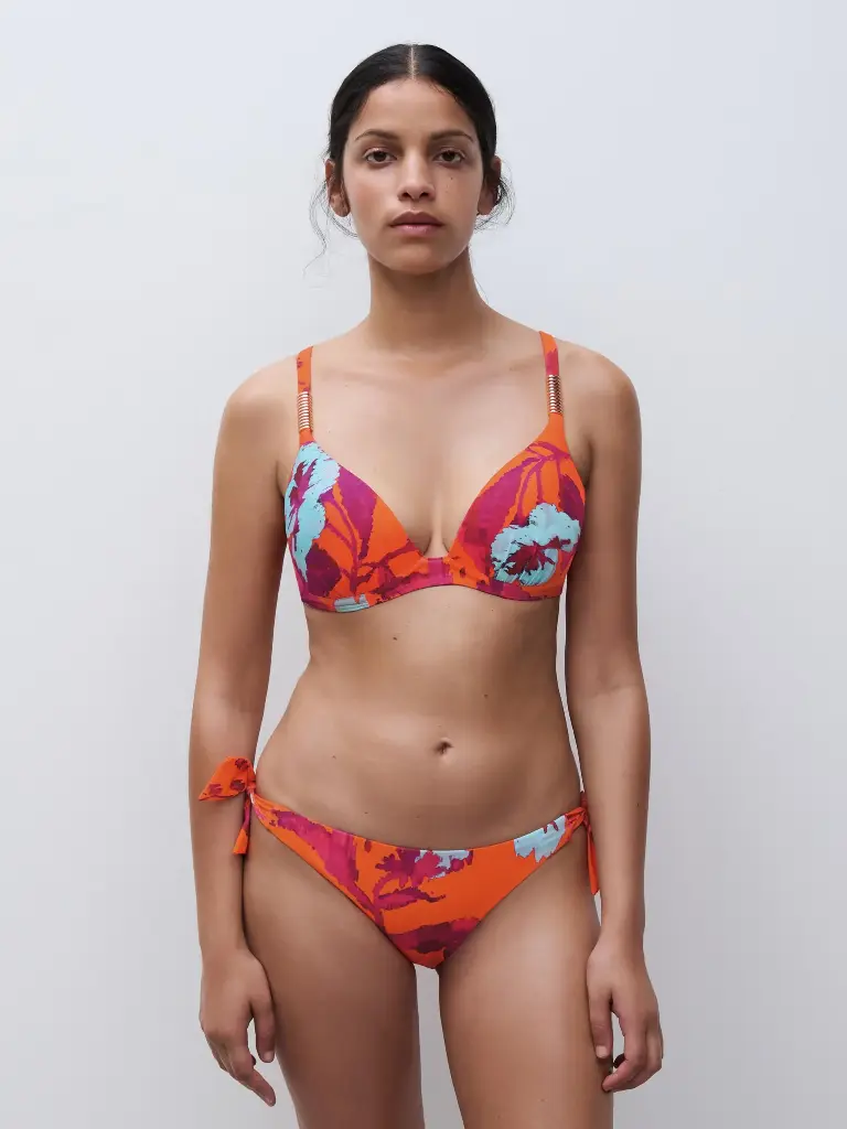 Haut de Bikini armaturé push-up CHANTELLE "Icon" C16VNP - Painted Flowers A01 