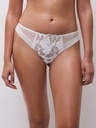 Tanga "Fleurs Signature" C12Q90 - Milk satin A32