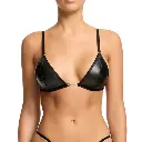 Soutien-gorge sans armatures VON FOLLIES by DITA VON TEESE "Erotisme Vinyle" V52017 - Noir 