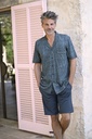 Pyjama short homme boutonné RINGELLA "Moderne et Intemporel" 5241313 - Anthracite 910
