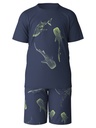 Pyjama short garçon 100% Coton CALIDA "Kids Shark" 57873 - Peacoat Blue 488