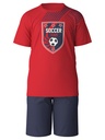 Pyjama short garçon 100% Coton CALIDA "Kids Soccer" 57471 - Cherry Red 145