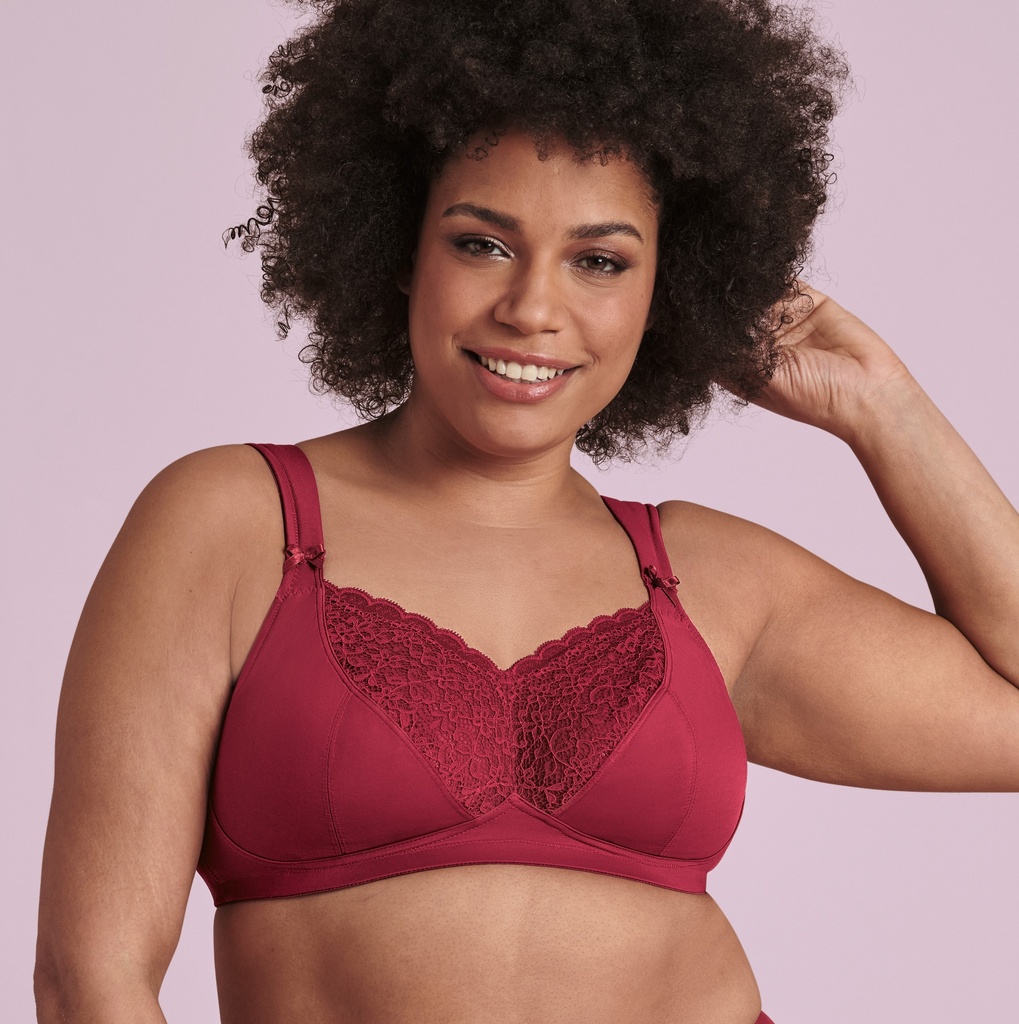 Soutien-gorge pour prothèses sans armatures ANITA CARE "Havanna" 5712X - Dark Red 124 (90, A)