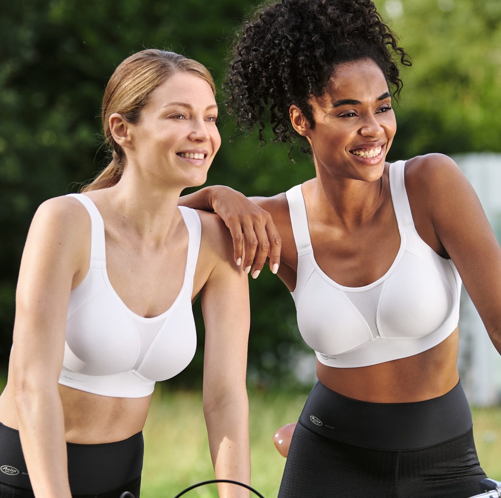 Soutien-gorge de sport sans armatures moulé ANITA ACTIVE Firm Support "Smart Control" 5530 - Blanc 006 (85, A)