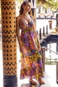 Robe de plage ample fines bretelles ICONIQUE "Lidia" IC25-122 - Patchwork MLT
