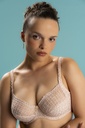 Soutien-gorge avec armatures en 3 parties emboitant LOUISA BRACQ "Tweegy" 535-01 - Nude Rose NDR