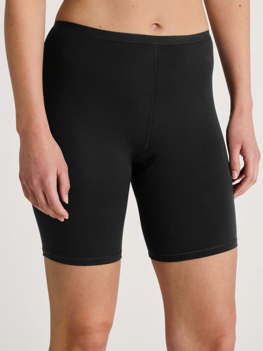 Culotte short à jambes moyennes 92% coton CALIDA "Natural Comfort" 26175 - Noir 992 (XS)
