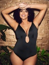 Maillot sans armatures spécial poches profondes ELOMI "Plain Sailing" ES7280 - Noir BLK