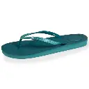 Tongs femme tige paillettes ISOTONER 94502 - Vert Canard VCD