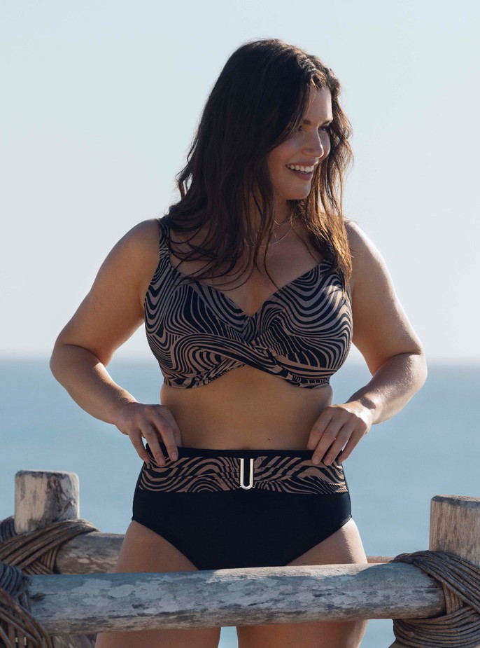 Bas de Bikini taille haute FANTASIE "Pemba Island" FS505478 - Mocha MOA