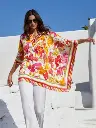 Poncho LISE CHARMEL "Envolée Florale" ASB6283 - Bouquet Floral 19038