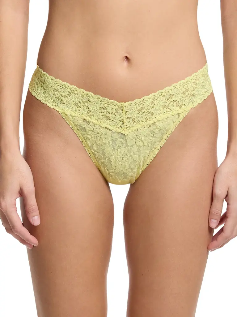 String dentelle stretch HANKY PANKY "Original Rise Thong" 4811P - It's Bananas ITBY