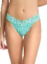 String dentelle stretch HANKY PANKY "Original Rise Thong" 4811P - Sea You Later Green STLG