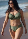 Bas de Bikini taille mi-haute FANTASIE "Maya Bay" FS505772 - Peridot PRI