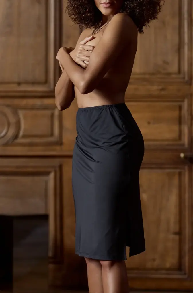 Jupon 60cm MARJOLAINE "Les Intemporels" 7MAI6260 - Noir 0004