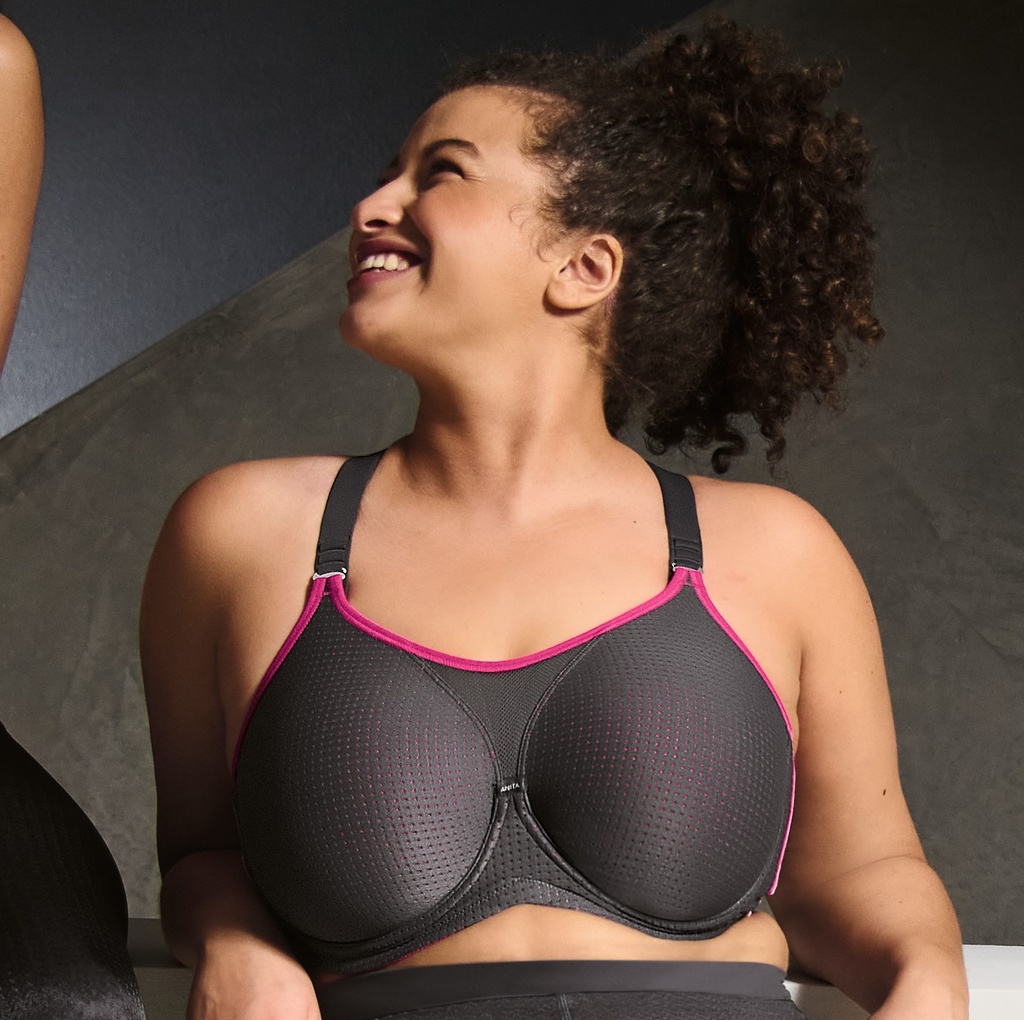 Soutien-gorge de sport à armatures ANITA ACTIVE Maximum Support "Performance WireX" 5599 - Anthracite Pink 481