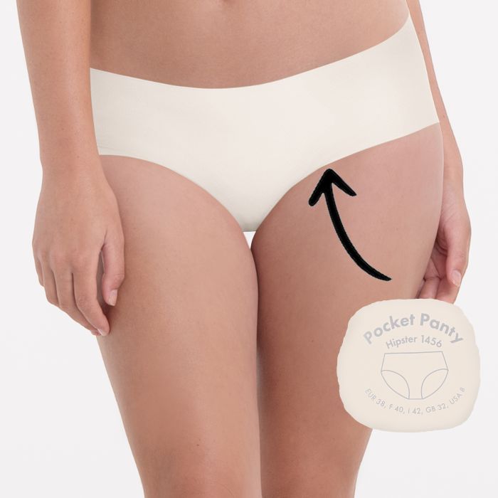 Shorty invisible ANITA "Pocket" 1456 - Crystal 612