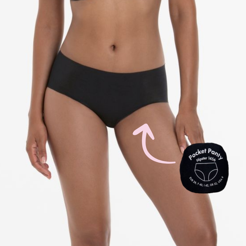 Shorty invisible ANITA "Pocket" 1456 - Noir 001