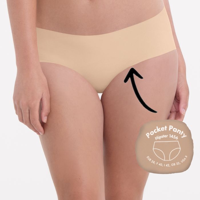 Shorty invisible ANITA "Pocket" 1456 - Deep Sand 722
