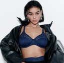 Soutien-gorge armaturé enveloppant CHANTELLE EASY FEEL "Norah" C13F10 - Bleu Outremer 023
