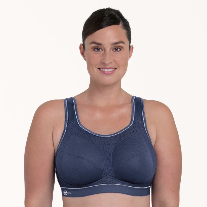 Soutien-gorge de sport sans armatures bonnets profonds ANITA ACTIVE "Extrême Control Plus" 5567 - Blue Iris 371 (F, 80)