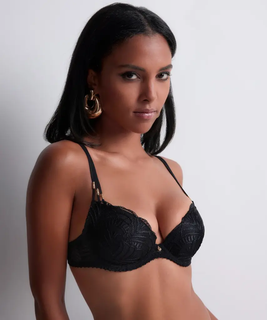 Soutien-gorge push-up avec coques AUBADE "Vibes" 2BN08 - Noir BLAK (80, A)