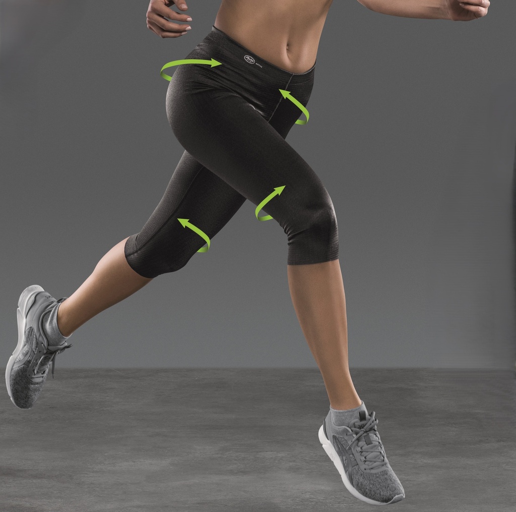 Legging de sport 3/4 massant & respirant ANITA ACTIVE "Sport Tights Massage" 1693 - Noir 001