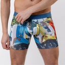 Boxer homme fantaisie microfibre avec maintien intérieur LOIC HENRY "Identity" KBI111X - Roma
