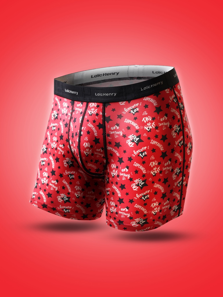 Boxer homme modal avec maintien intérieur LOIC HENRY "Graphic" KBC301U - Dad