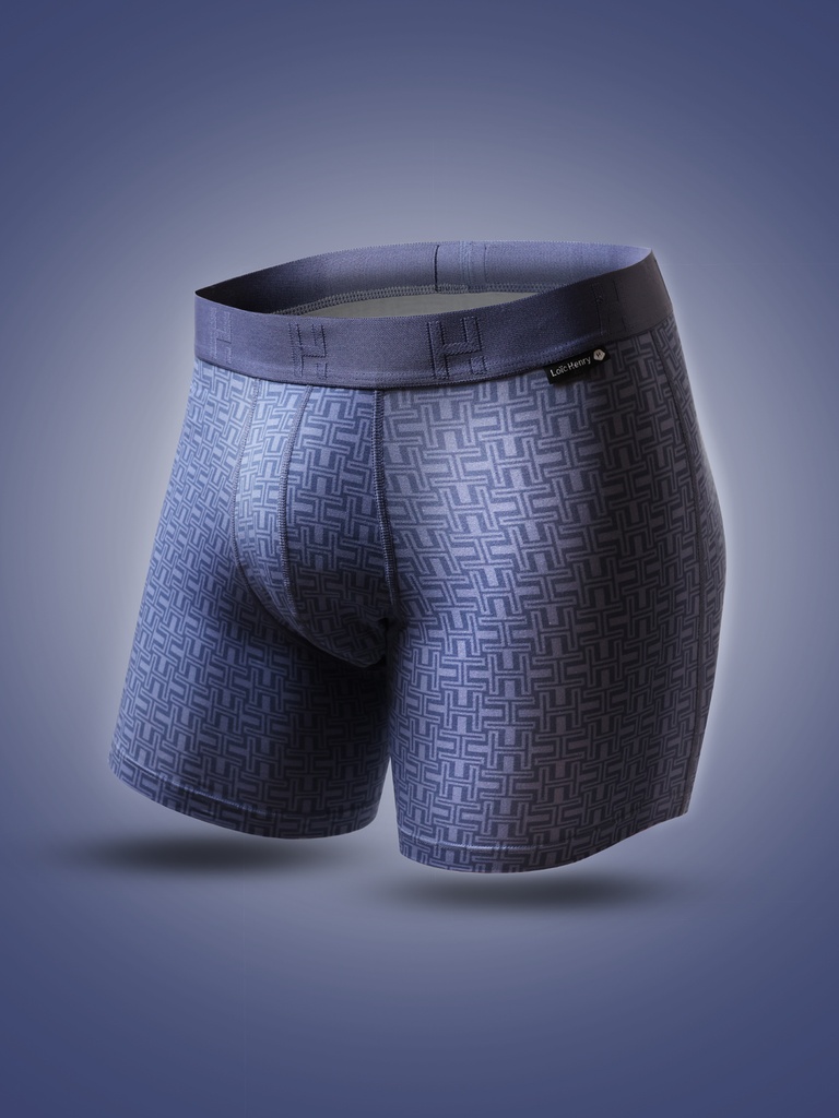 Boxer homme modal avec maintien intérieur LOIC HENRY "Graphic" KBD011A - Puzzle (2)