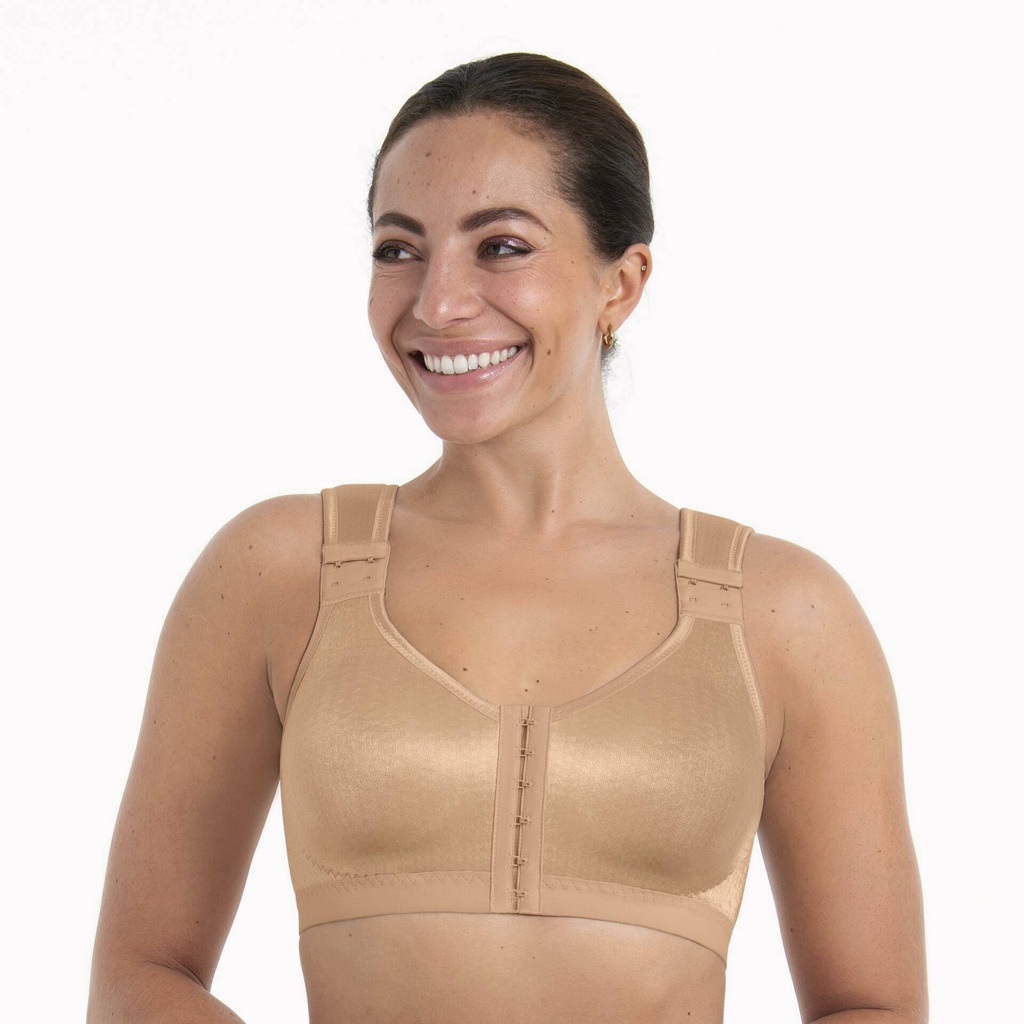 Soutien-gorge bandage de compression LymphOFit ouverture devant ANITA CARE "London" 1100 - Sand 007